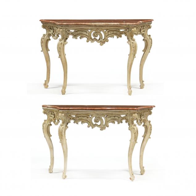 pair-of-continental-rococo-style-marble-top-console-tables
