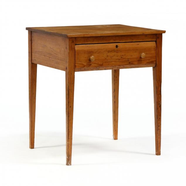 southern-federal-yellow-pine-one-drawer-work-table