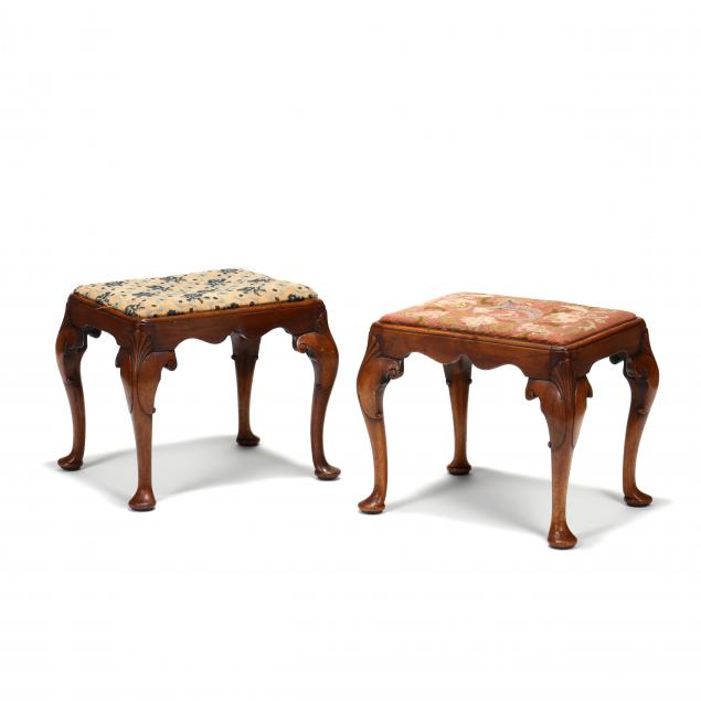 pair-of-english-queen-anne-carved-mahogany-stools