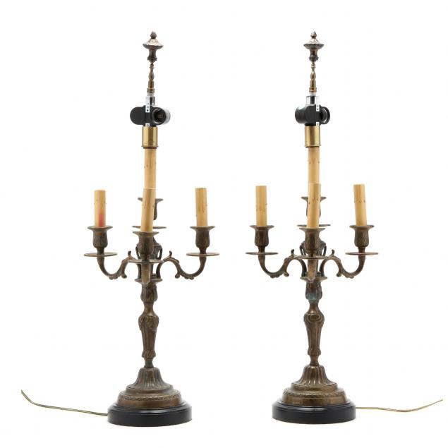pair-of-continental-bronze-candelabra-table-lamps