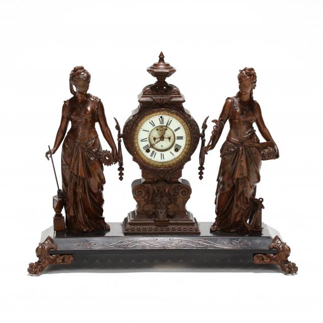 ansonia-clock-co-arts-and-commerce-figural-mantel-clock