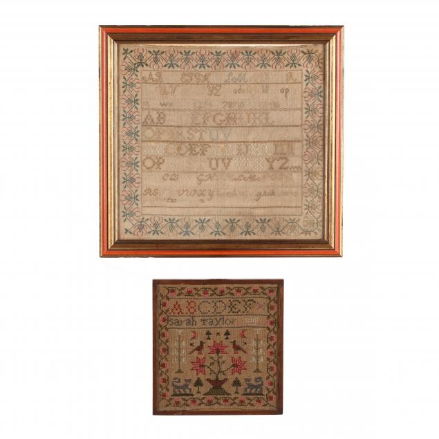 two-antique-american-samplers