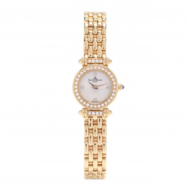 18kt-gold-and-diamond-watch-baume-mercier