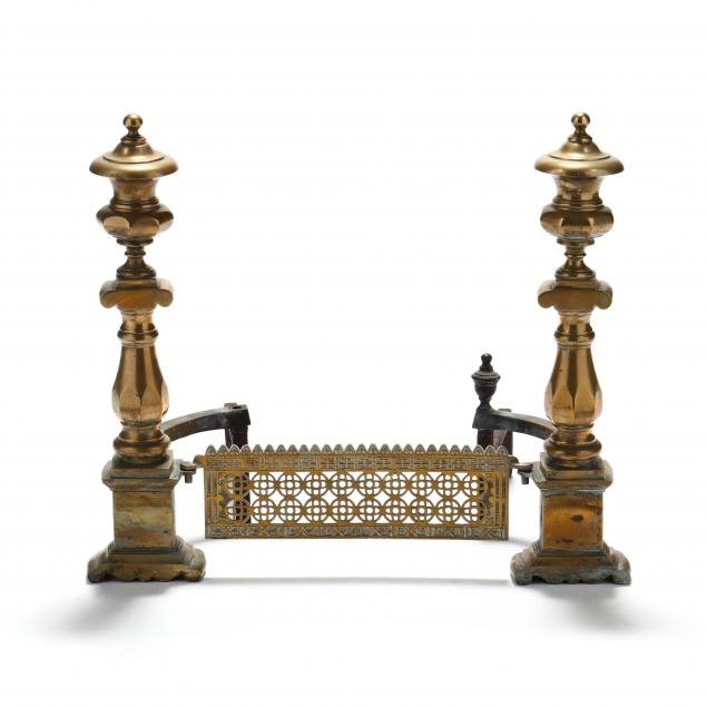 pair-of-southern-federal-brass-and-cast-andirons