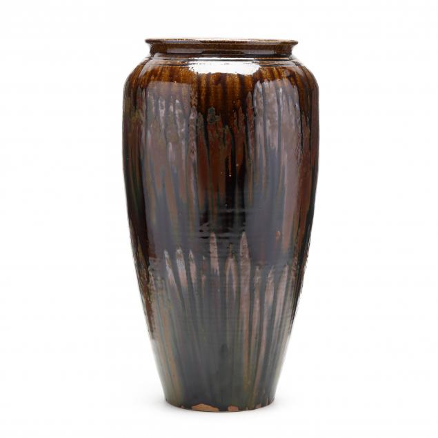 western-nc-kim-ellington-tall-alkaline-glazed-vase
