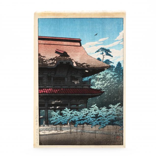 hasui-kawase-japanese-1883-1957-i-kencho-temple-kamakura-i
