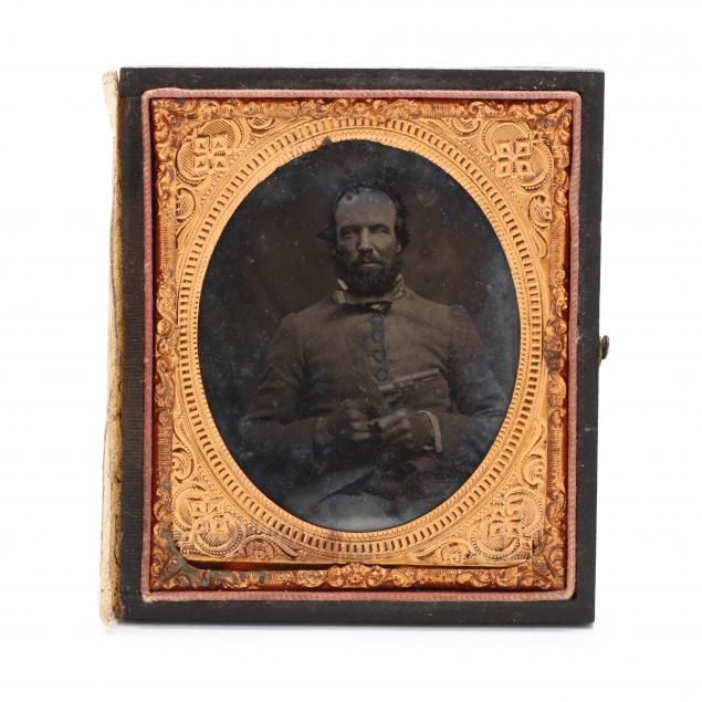 north-carolina-double-armed-confederate-soldier-in-sixth-plate-ambrotype