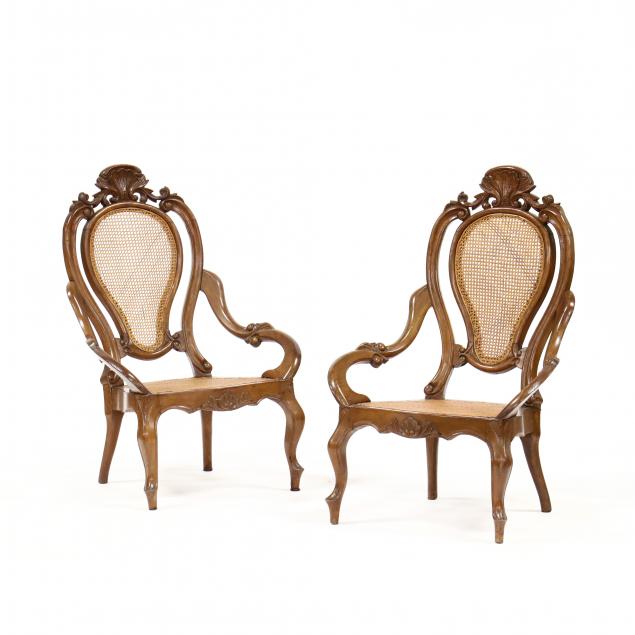 pair-of-american-rococo-carved-walnut-chairs