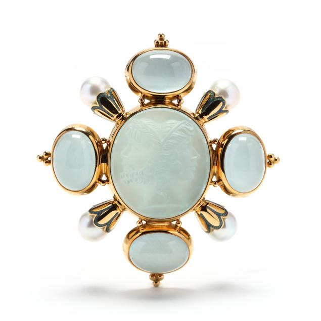 18kt-gold-aquamarine-and-pearl-brooch-elizabeth-gage