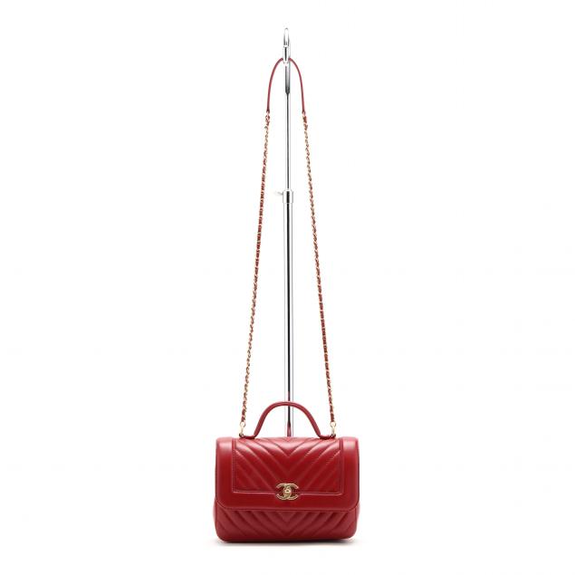 chevron-stitched-red-lambskin-flap-bag-chanel