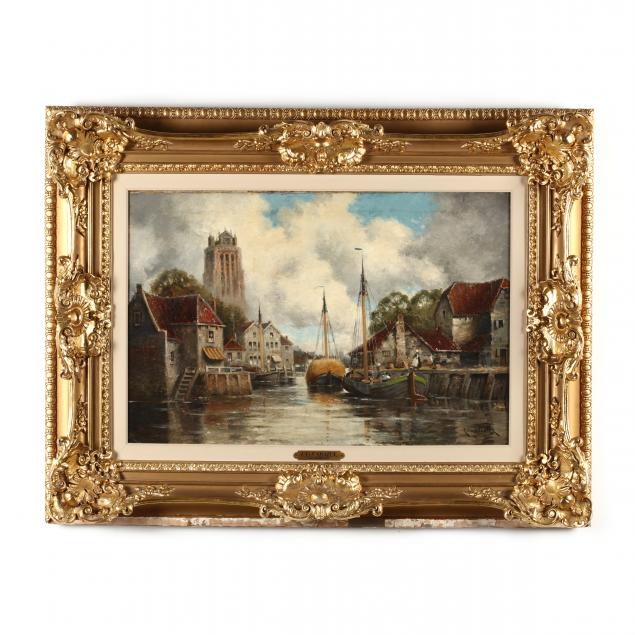 louis-van-staaten-dutch-1836-1909-dordrecht-scene