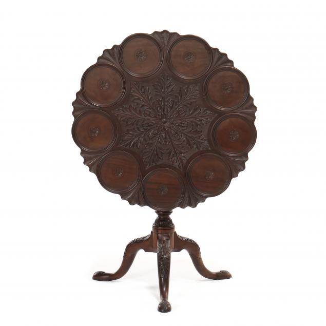 antique-irish-chippendale-style-carved-mahogany-tilt-top-supper-table