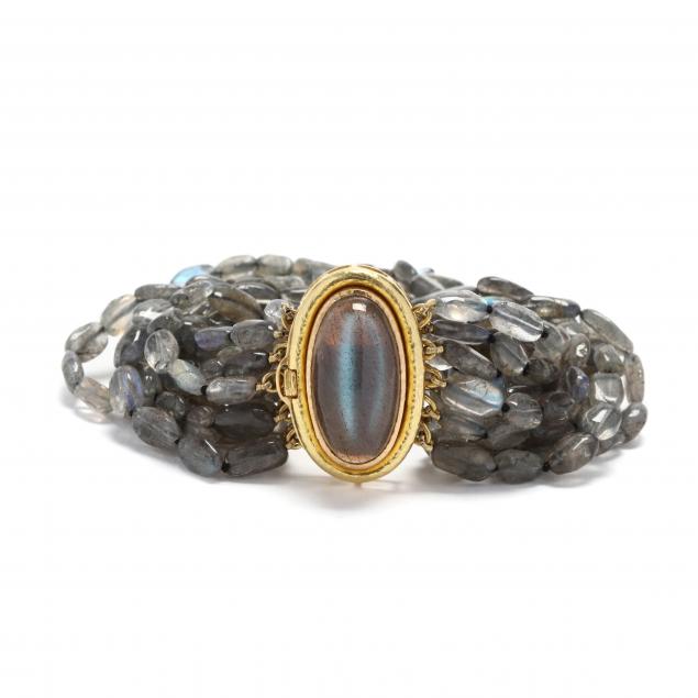 19kt-gold-and-multi-strand-labradorite-bracelet-elizabeth-locke