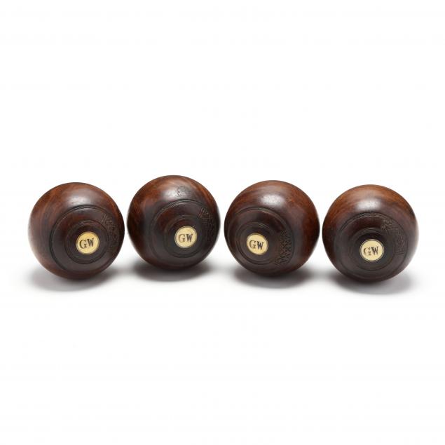 a-set-of-four-wooden-bowling-balls