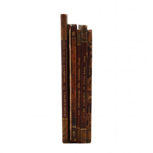 five-individually-bound-english-pamphlets-1646-1711