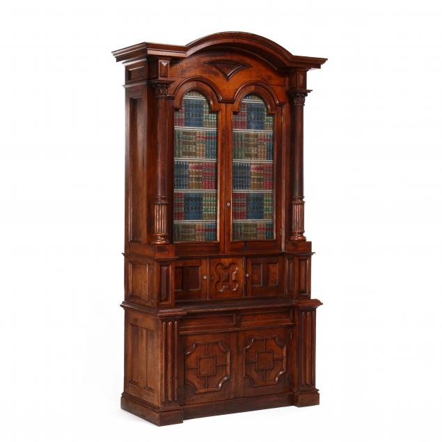 american-renaissance-revival-large-walnut-desk-and-bookcase