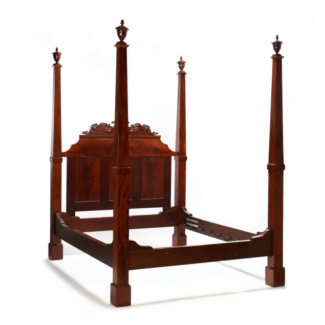 mitchell-and-rammelsberg-tall-post-mahogany-bed