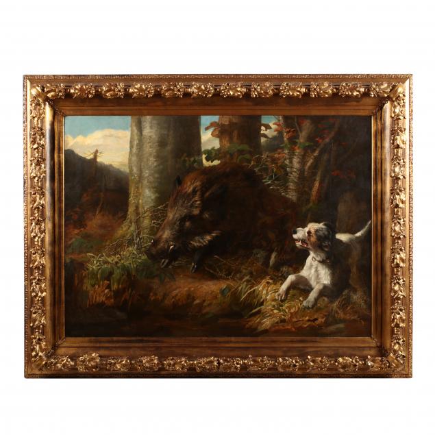 louis-benoit-antoine-tuerlinckx-belgian-1820-1894-the-boar-hunt