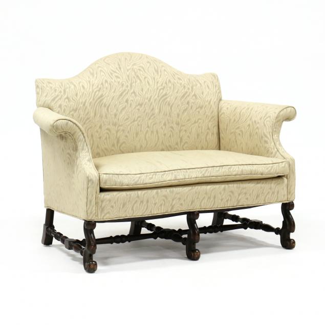 spanish-style-carved-walnut-settee