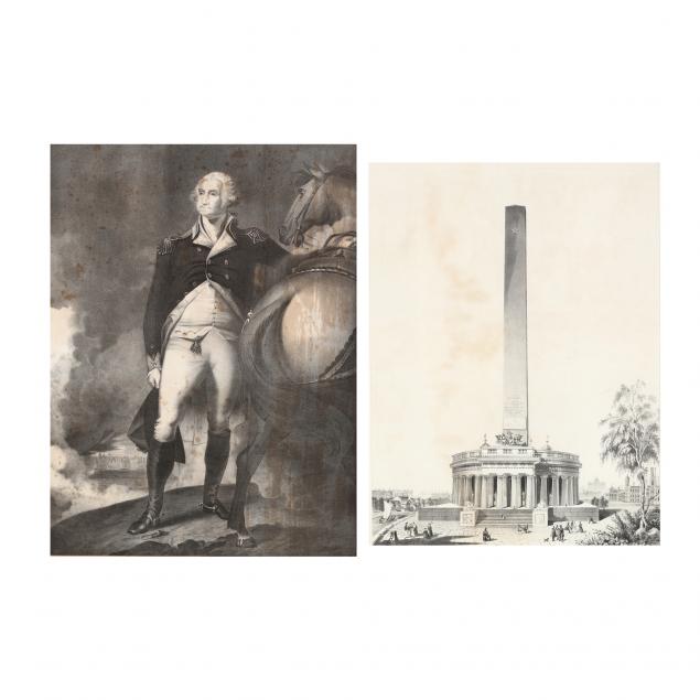 two-washington-monument-fundraising-prints-from-noted-antebellum-virginia-family
