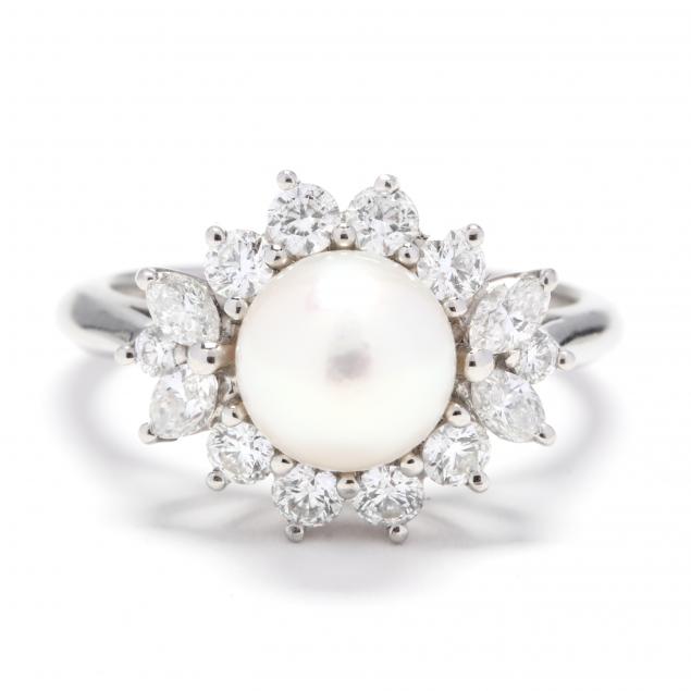 Platinum, Pearl, and Diamond Ring, Tiffany & Co. (Lot 39 - Upcoming ...