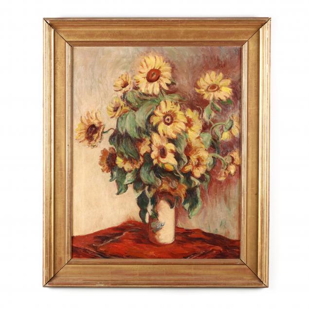 eugene-edward-speicher-ny-1883-1962-still-life-with-sunflowers