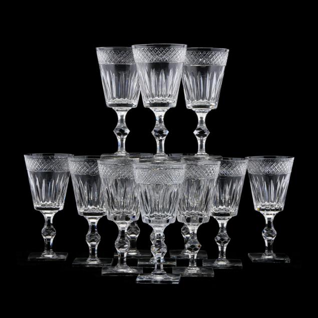 13 Hawkes Donisel Crystal Water Goblets Lot 86 The April Estate Auctionapr 11 2020 9 00am