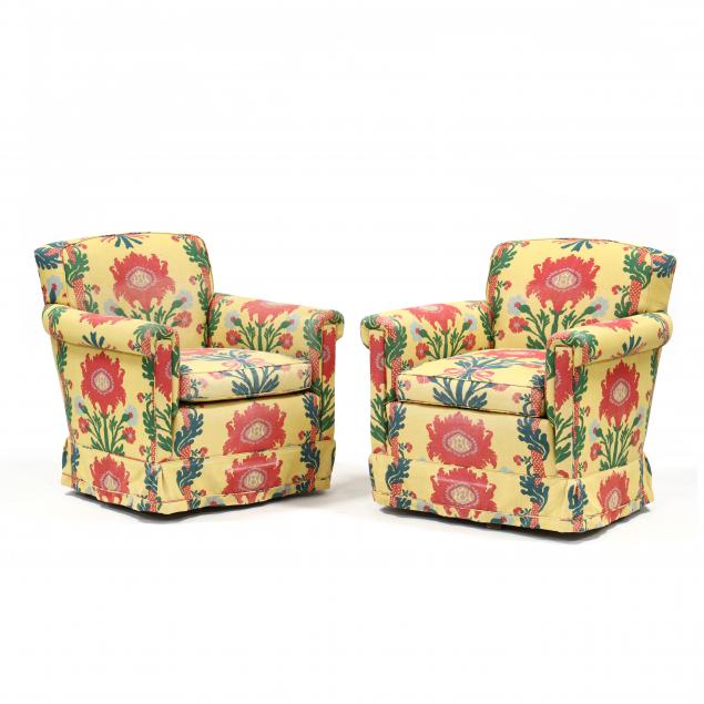 pair-of-designer-upholstered-swivel-club-chairs