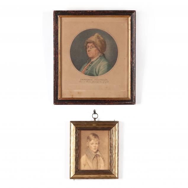 two-small-antique-portraits