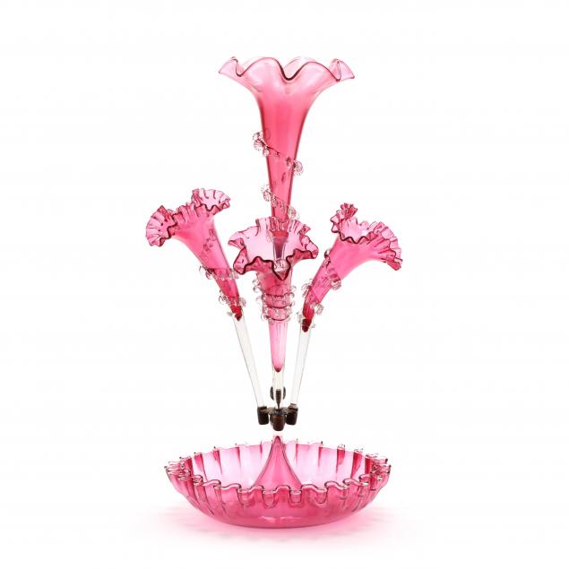 antique-cranberry-glass-epergne