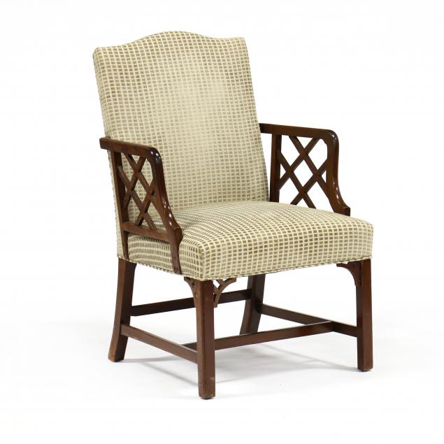 chinese-chippendale-style-armchair