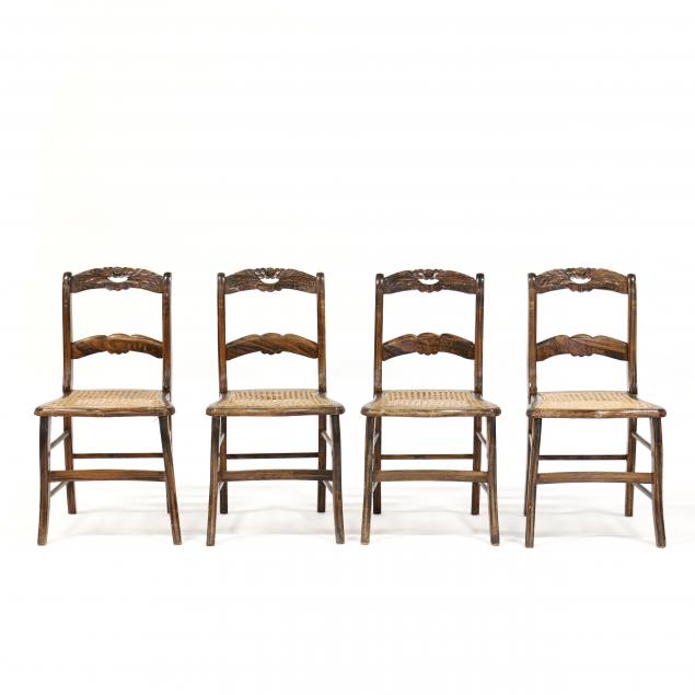 set-of-four-faux-grain-painted-side-chairs