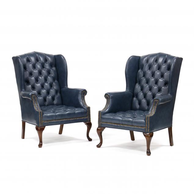 pair-of-queen-anne-style-upholstered-easy-chairs