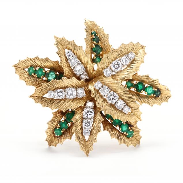 18kt-gold-platinum-diamond-and-emerald-clip-brooch-france