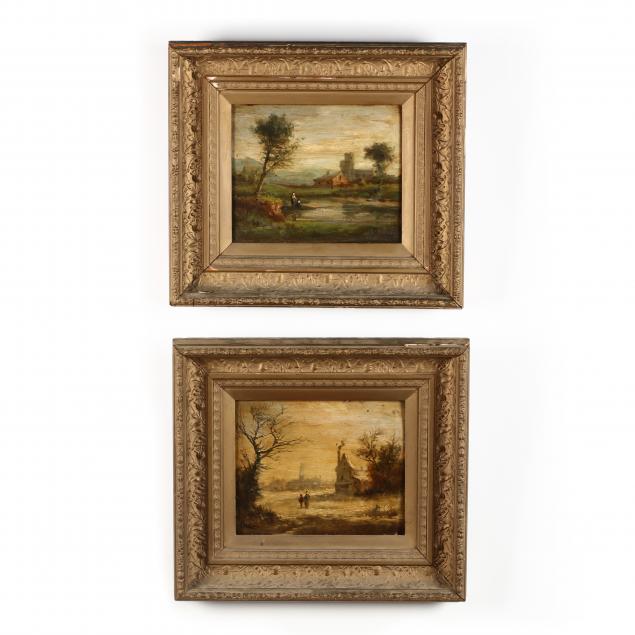 continental-school-circa-1900-a-pair-of-landscape-paintings-with-figures