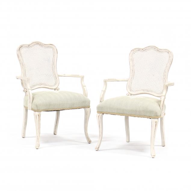 pair-of-french-provincial-style-painted-fauteuil