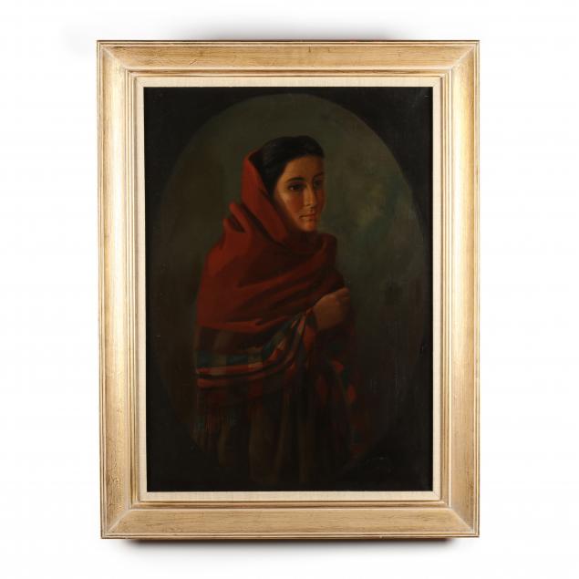 continental-school-circa-1900-young-woman-with-shawl