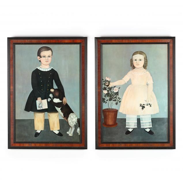 two-folk-art-prints-of-children-after-samuel-miller-american-1807-1853