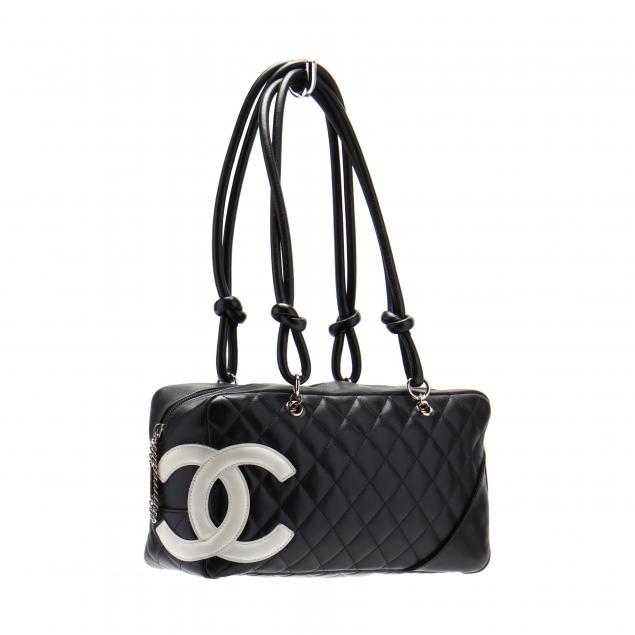 Chanel Black Quilted Leather Cambon Ligne Pochette Chanel