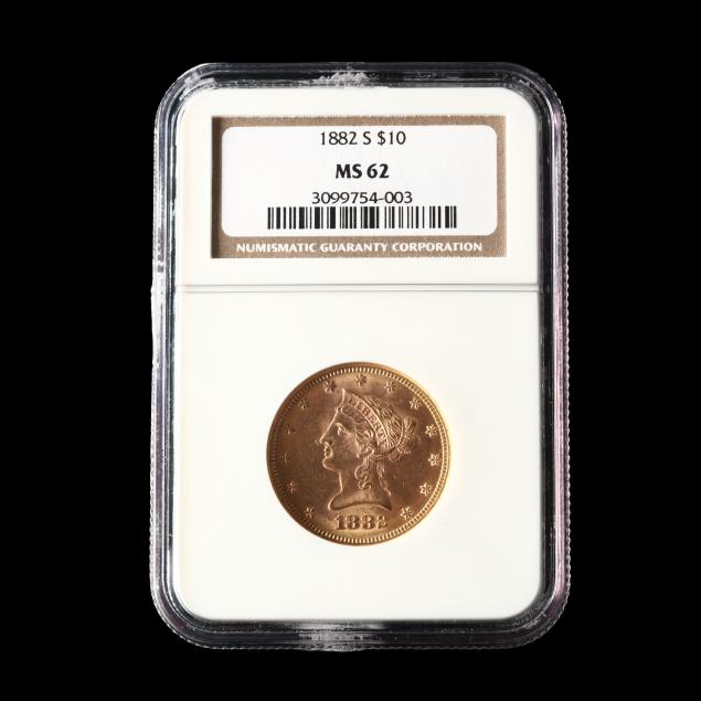 1882-s-10-liberty-head-gold-eagle-ngc-ms62