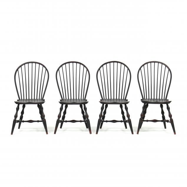 lawrence-crouse-wv-set-of-four-windsor-bow-back-side-chairs