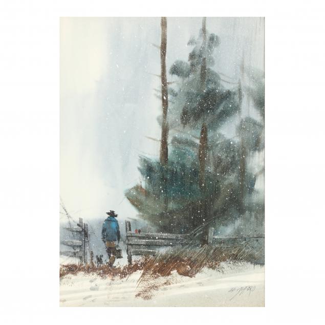 edward-gifford-oh-1927-1998-untitled-man-in-snow