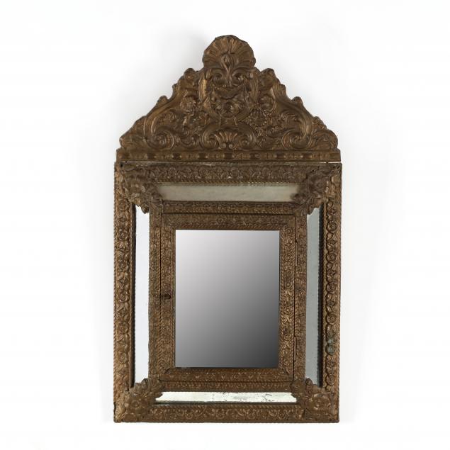 continental-repousse-brass-hinged-door-mirror