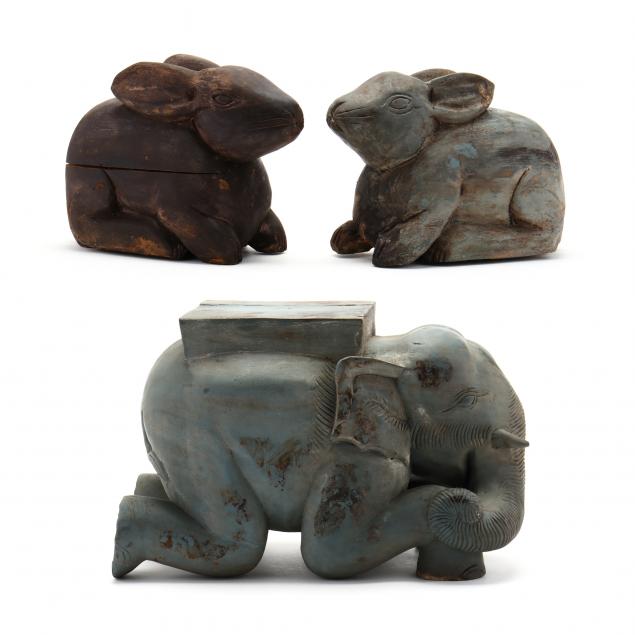 three-southeast-asian-carved-wood-animals