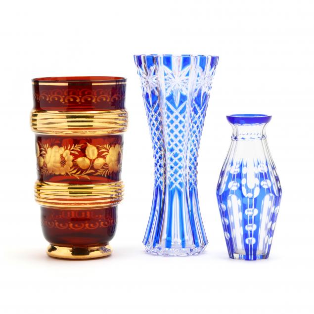 three-cut-to-clear-vases
