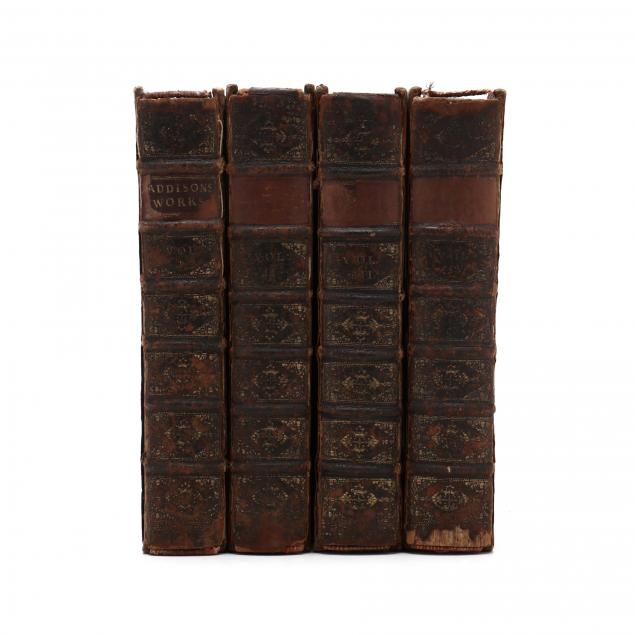 i-the-works-of-the-right-honorable-joseph-addison-esq-i-in-four-volumes