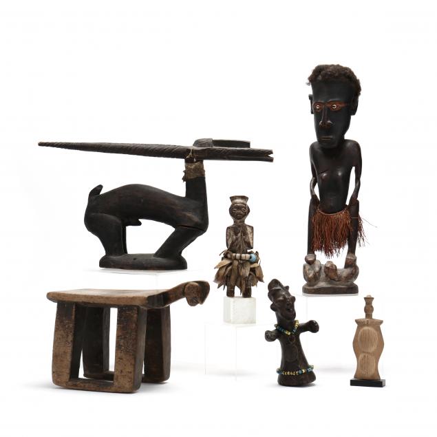 group-of-six-african-carvings