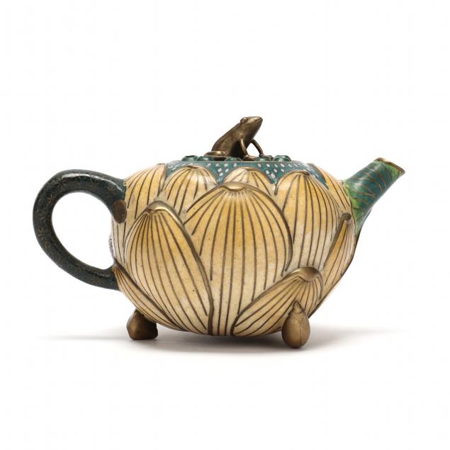 a-chinese-cloisonne-lotus-flower-teapot