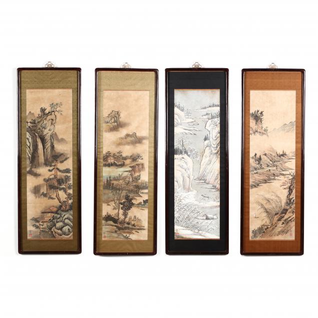 a-set-of-chinese-landscape-paintings-of-the-four-seasons