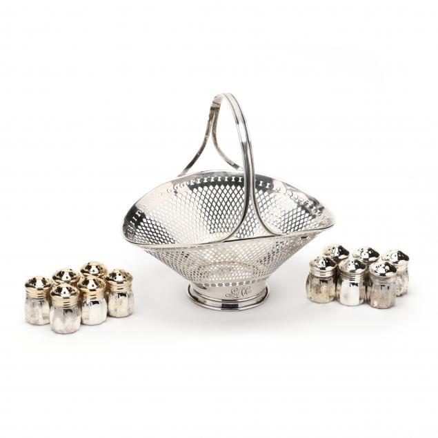 sterling-silver-basket-with-set-of-silverplate-shakers